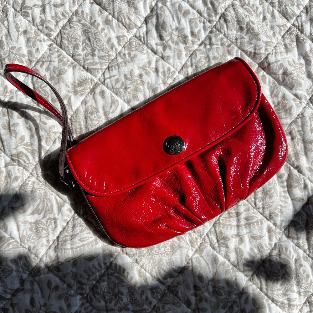 COACH Leather Wristlet